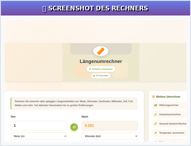 How to use the length converter correctly