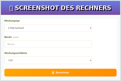 How to use the mixing ratio correctly