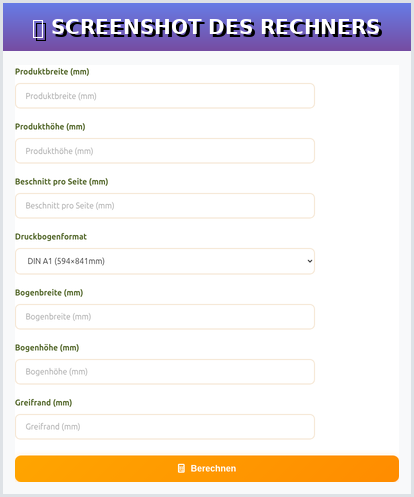 How to use the useful calculation for printing sheets correctly