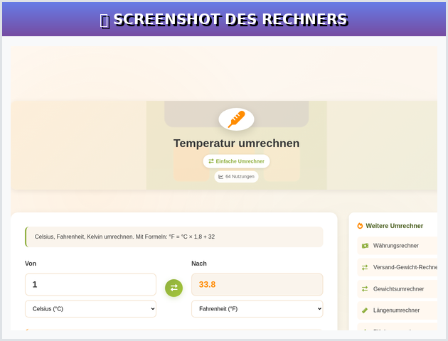 How to use the temperature to convert correctly